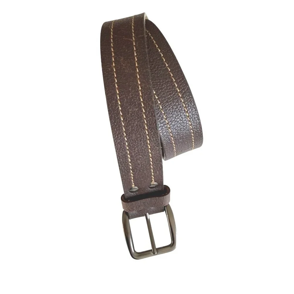 Wrangler Men's Every Day Belt Sz 36 Brown Leather Western Cowboy WR-BE-08004